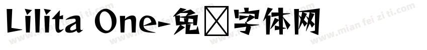 Lilita One字体转换